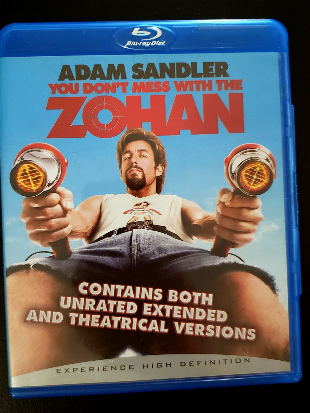 Universal Blu-ray: You Don't Mess With The Zohan - Blue and Red Cover